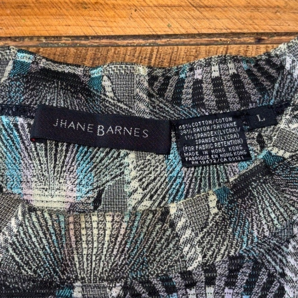 Jhane Barnes Mens Abstract Shell Geometric Design Pullover Sweater Size Large - Picture 4 of 7